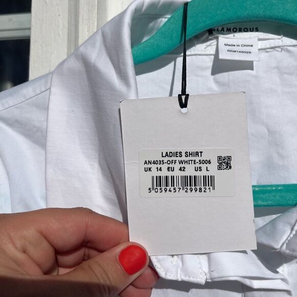 Glamorous Puff Sleeve Blouse NWT - Picture 8 of 10